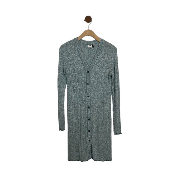 Anthropologie Akemi & Kin Heathered Chateaux Longline Duster Cardigan - Picture 16 of 16